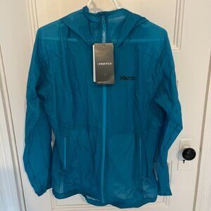 Marmot Women's Bantamweight Jacket Blue Size Large Raincoat NWT